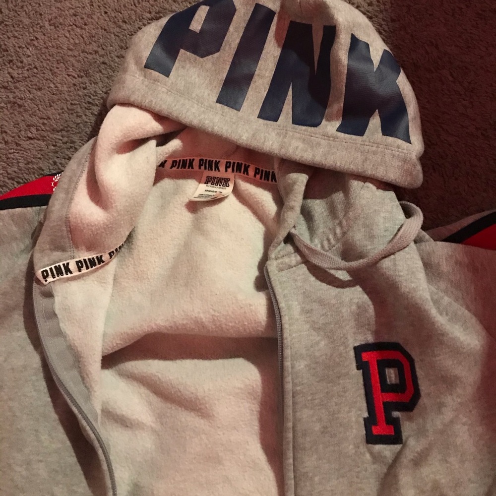 PINK zip up hoodie